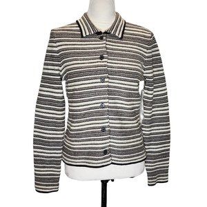 Jones NY, Vintage, 100% Merino Wool cardigan sweater. Size Small